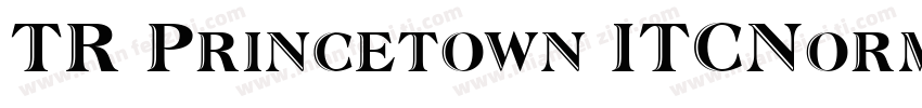 TR Princetown ITCNormal字体转换